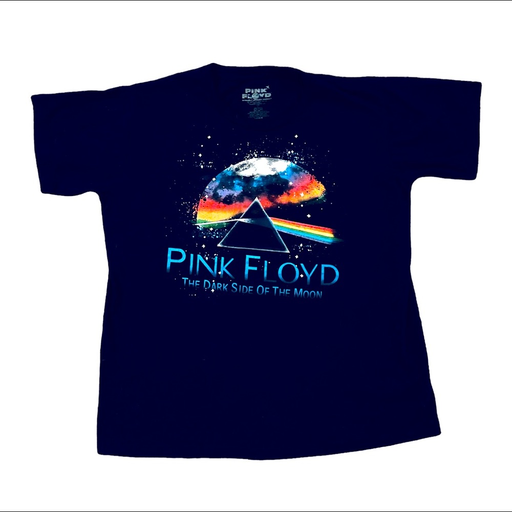 PINK FLOYD Dark Side of the Moon Black T Shirt - Size L